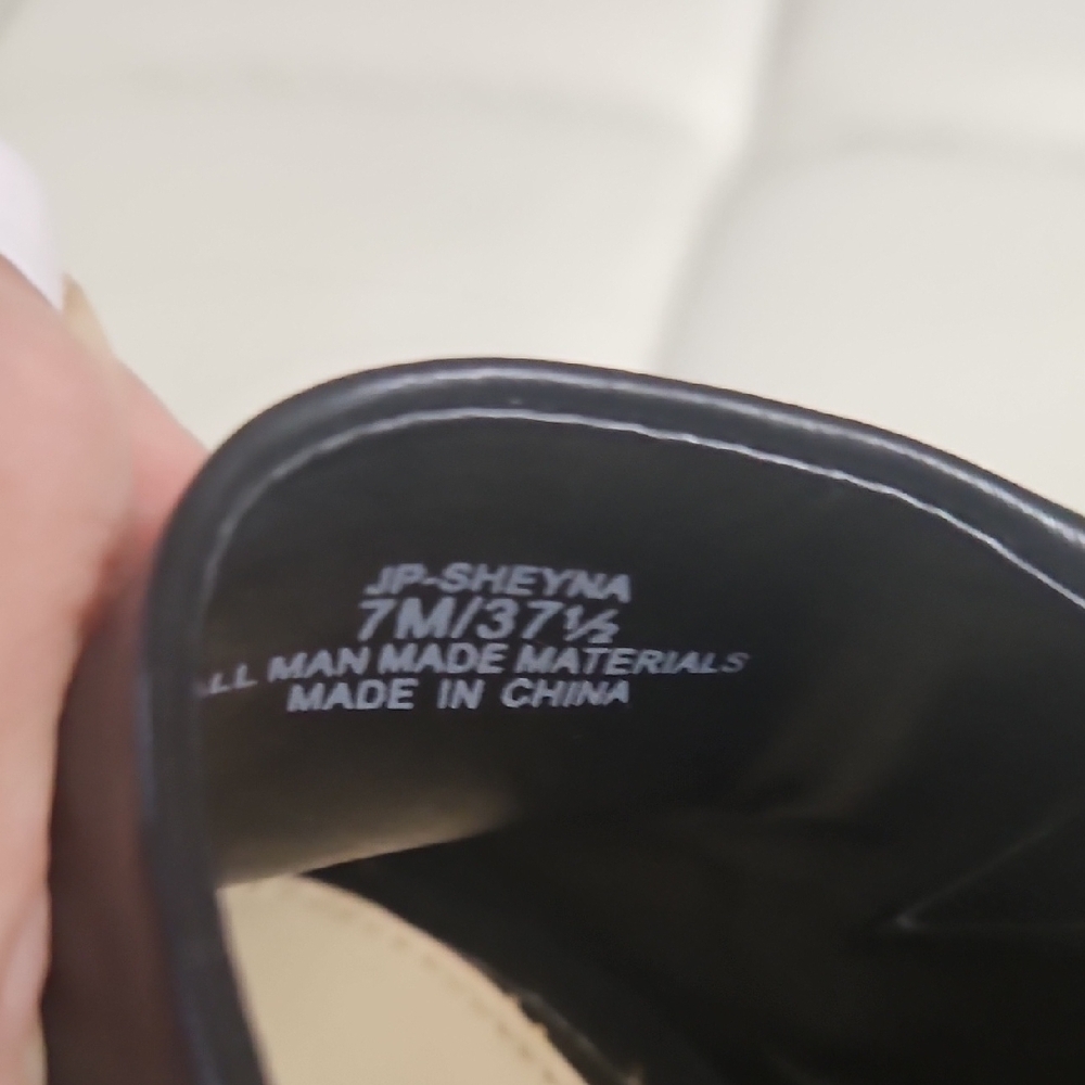 Jessica Simpson Black Open-Toe Slide Mules - Picture 4 of 4